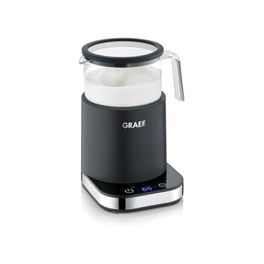 GRAEF Glas-Milchaufschäumer MS902, Induktion, 6 Automatik-Programme, Touch-Display, bis zu 400ml Milchschaum, heiße Schokolade im Sale